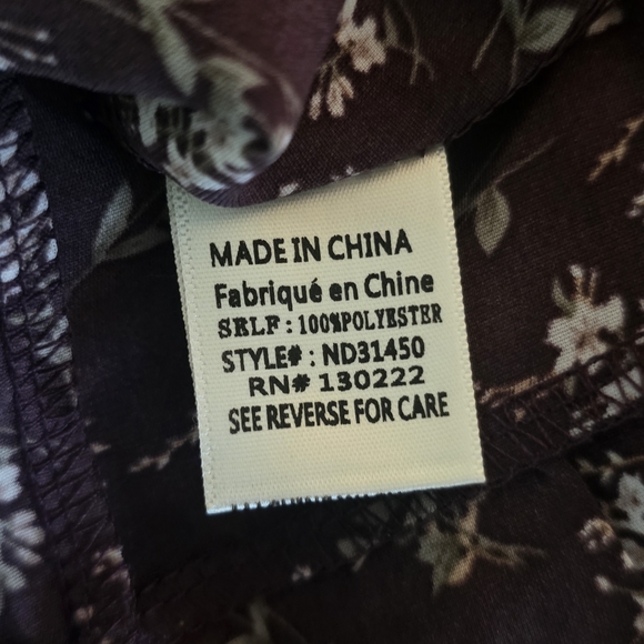 New In Floral Maxi Feminine Dress Long Sleeve Boho Cottagecore New Size Medium - Picture 5 of 6